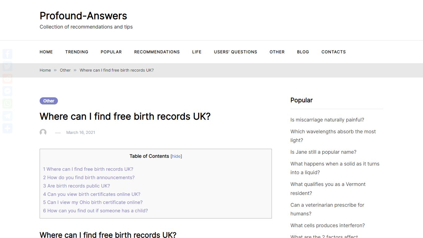 Where can I find free birth records UK? – Profound-Answers